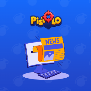 Ειδήσεις Pistolo σε οθόνη υπολογιστή με εφημερίδα